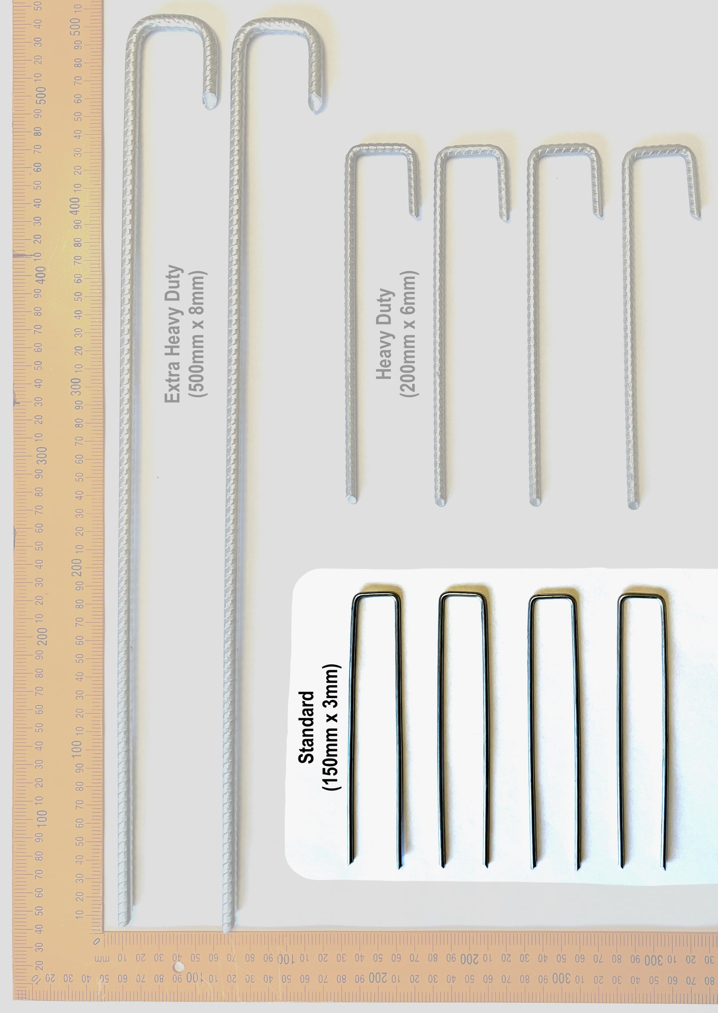 Galvanised Steel Pegs