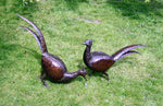 Fairly-traded Pheasant handmade in  recycled metal by Zimbabwean refugee artists